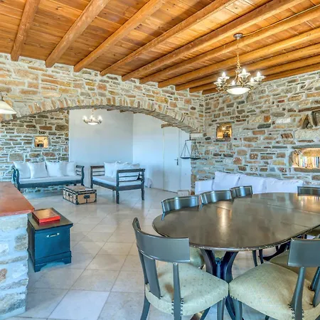 Villa Nikoramavilla Paros With Swimming Poll And Bbq For 21 Guests Piso Livadi