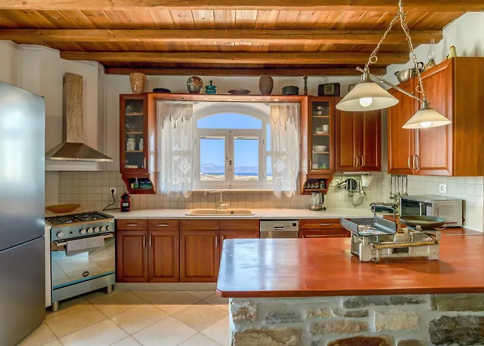 Nikoramavilla Paros With Swimming Poll And Bbq For 21 Guests Villa