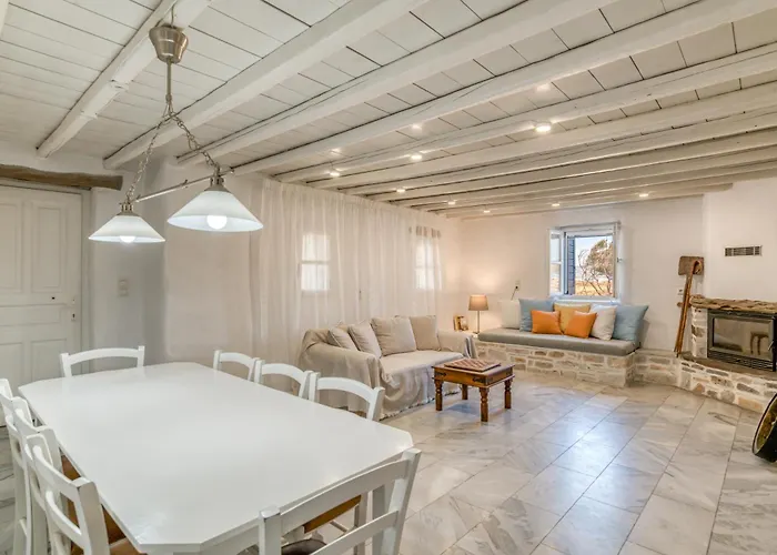 Villa Nikoramavilla Paros With Swimming Poll And Bbq For 21 Guests